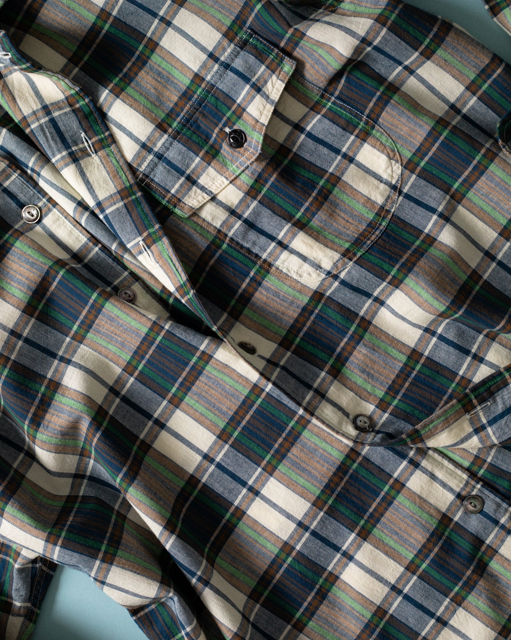 NU-00066-MD11 - Madras Throwdown Shirt - Image 4
