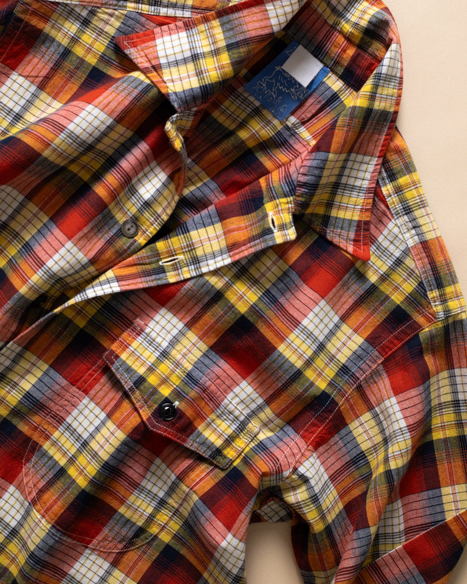 NU-00066-MD9 - Madras Throwdown Shirt - Image 5